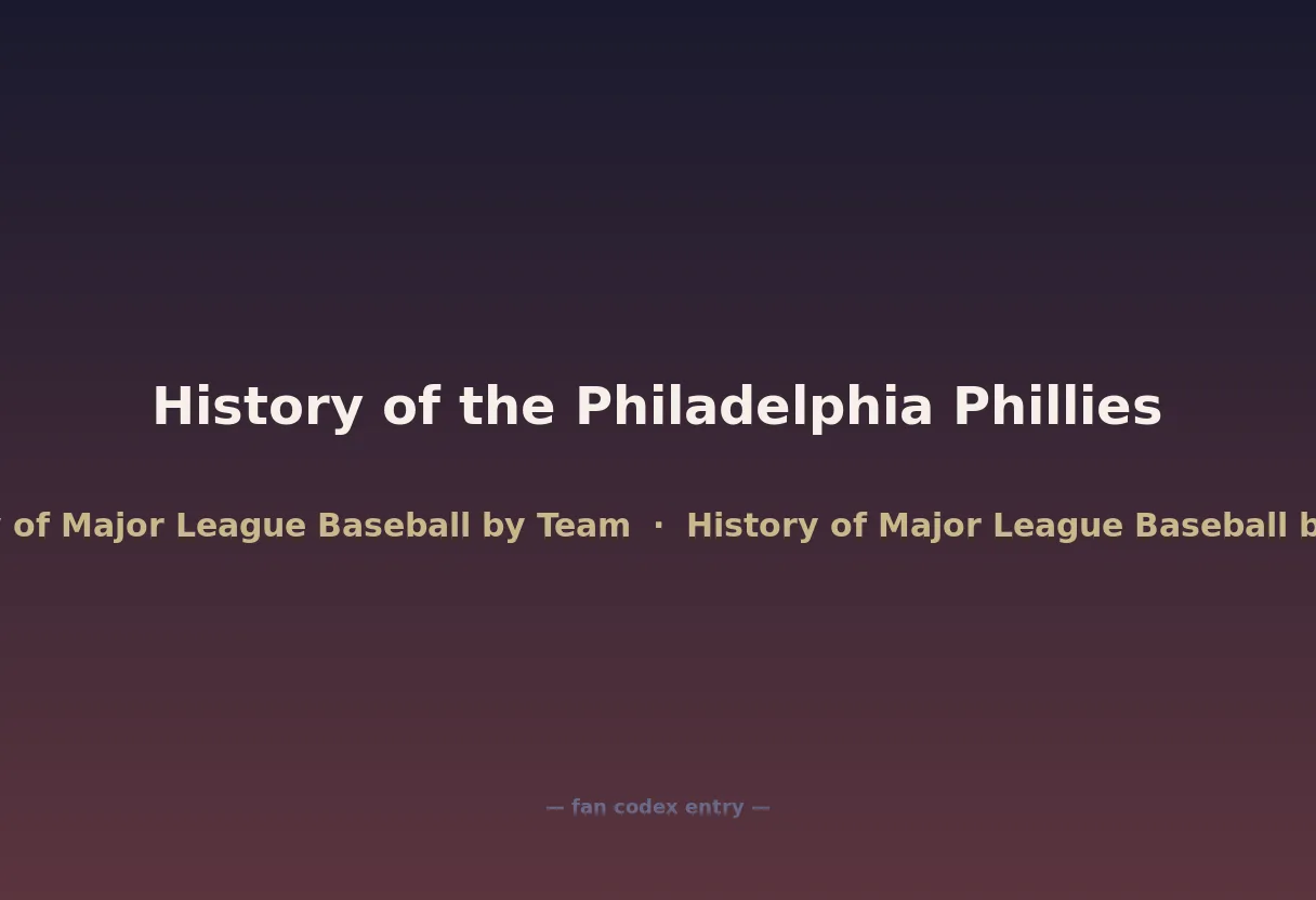 History of the Philadelphia Phillies