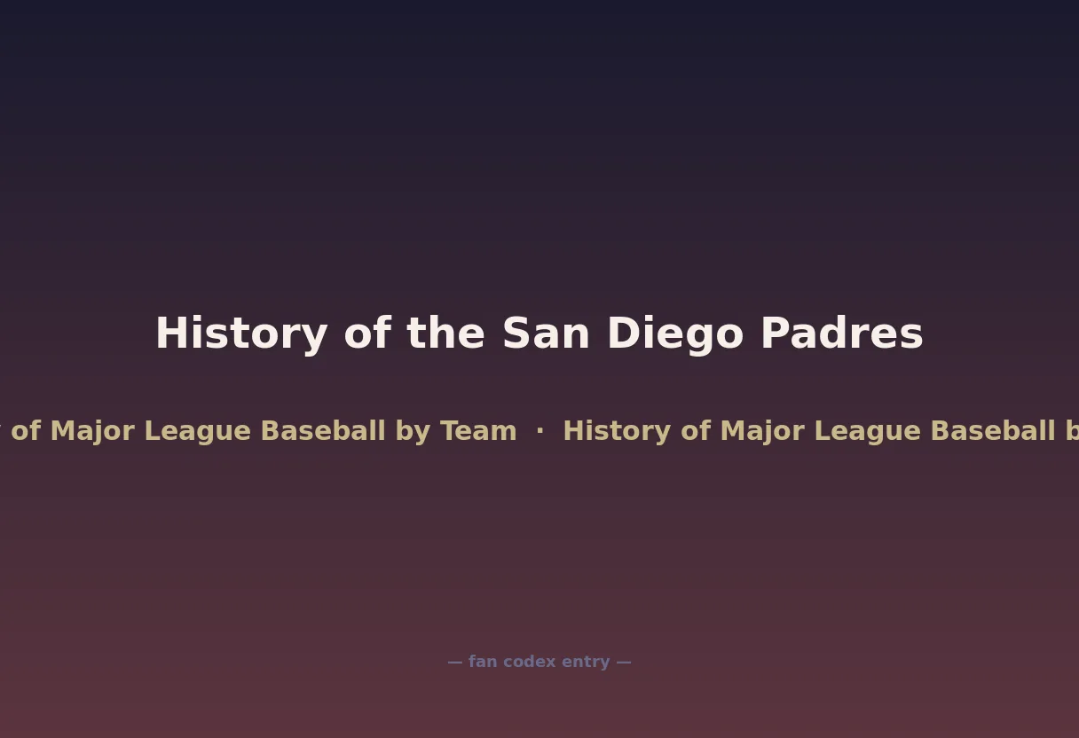 History of the San Diego Padres