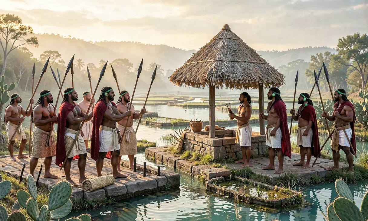 Founding of Tenochtitlán on Lake Texcoco
