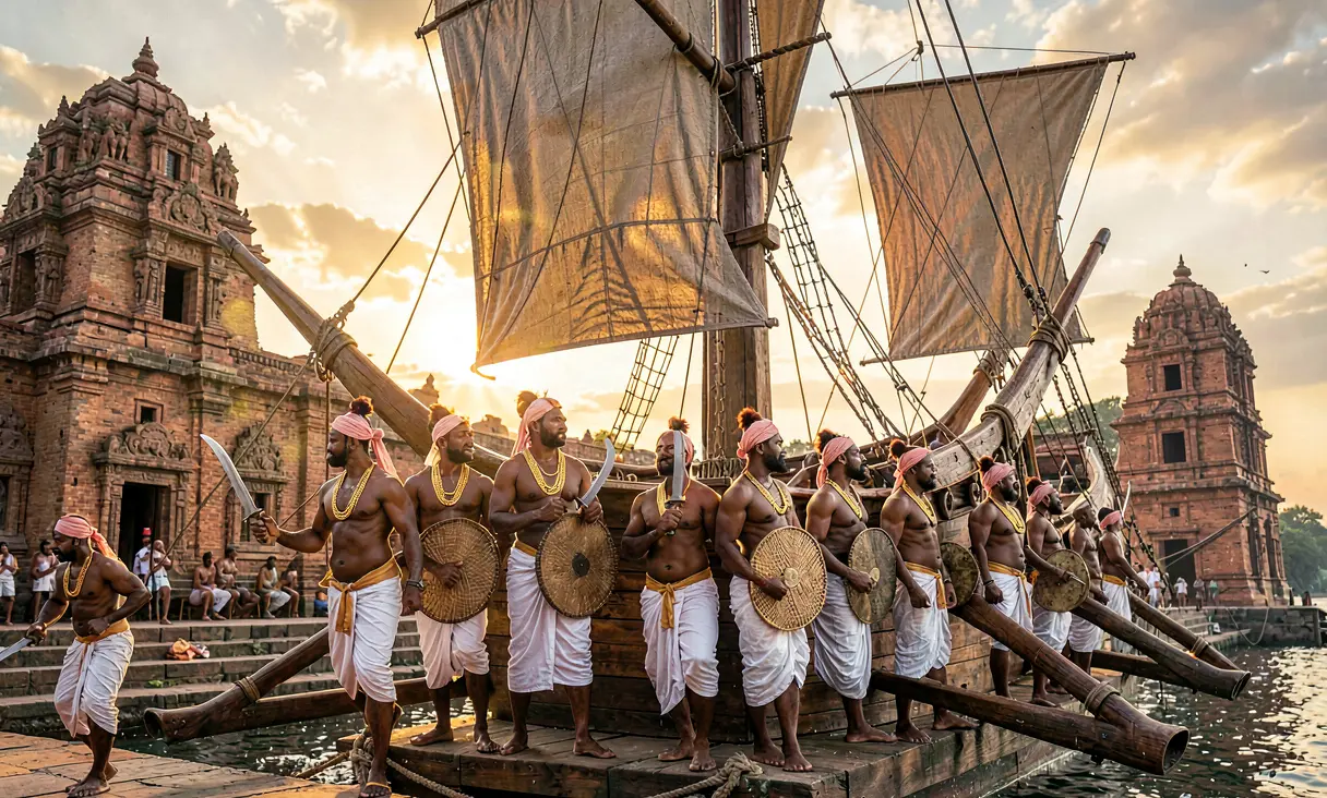 Rajaraja I's Naval Campaigns against the Cholas