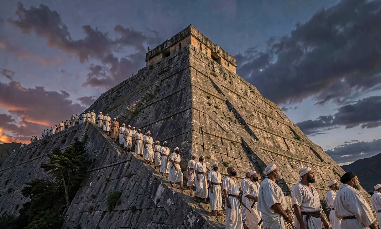 Construction of the Pyramid of the Moon at Teotihuacán