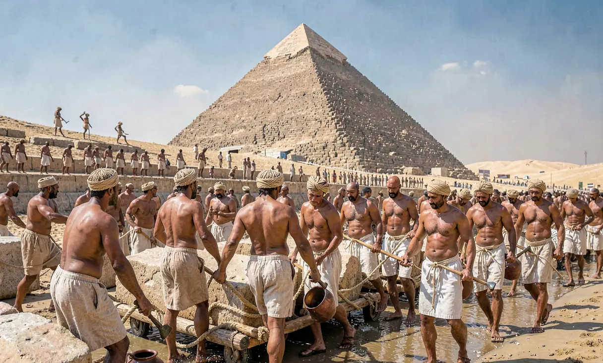 Great Pyramid of Giza Built