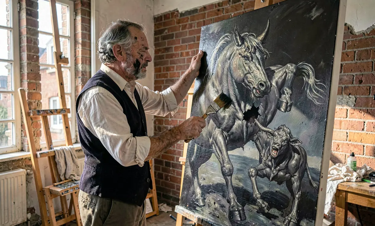 Creation of Guernica by Picasso