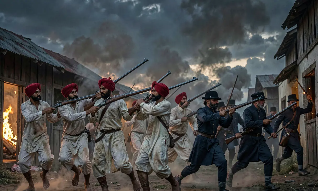 The Indian Rebellion of 1857 Begins