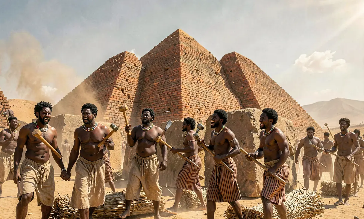 Peak of Pyramid Construction in Meroe