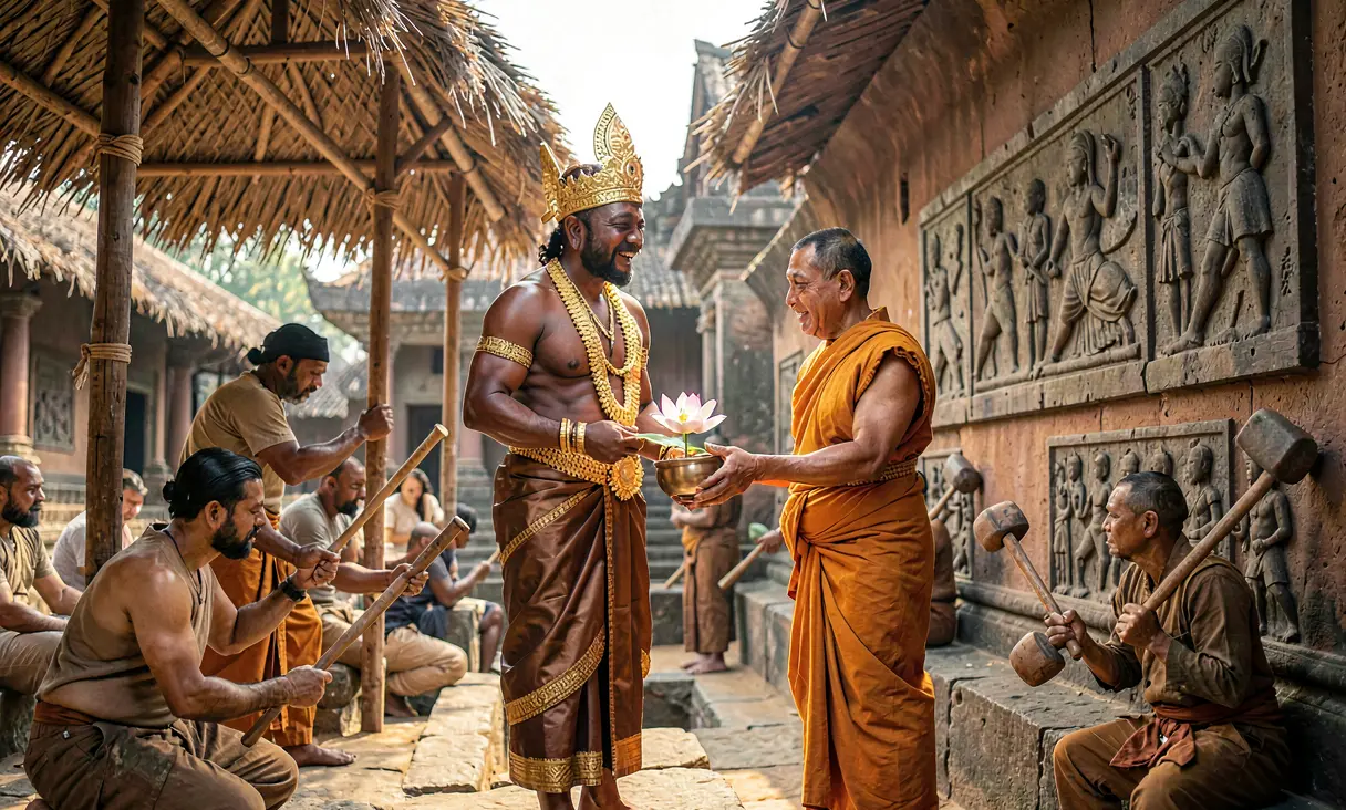 Jayavarman VII Converts to Mahayana Buddhism