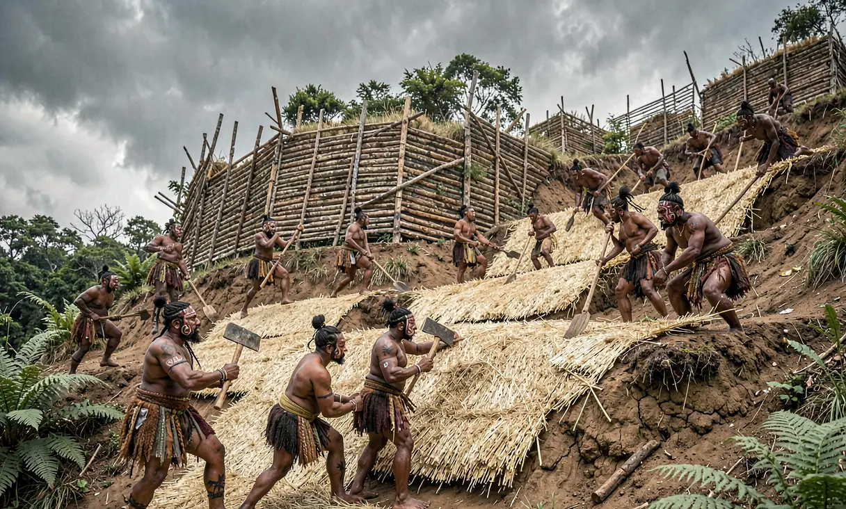 Construction of Complex Pā Fortifications in New Zealand