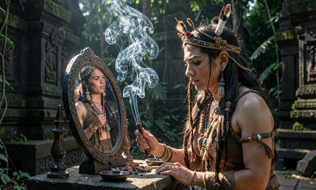 Creation of Maya Polished Obsidian Mirrors