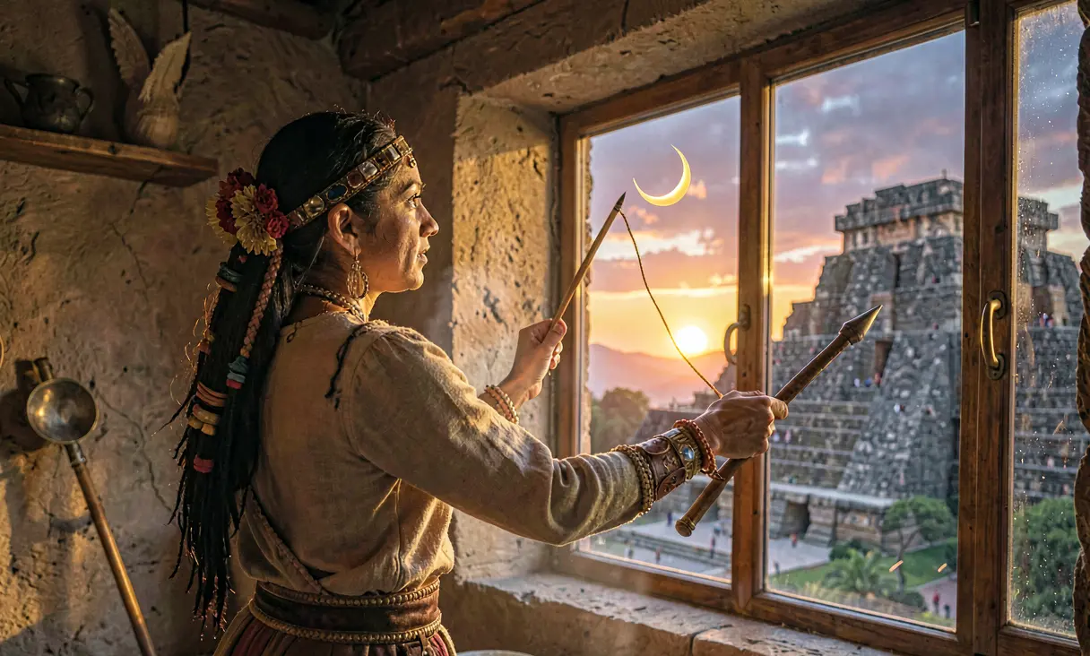 Construction of El Caracol Observatory at Chichen Itza