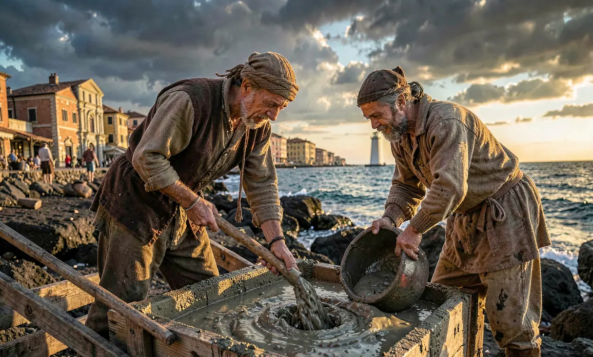 Innovation of Roman Hydraulic Concrete (Opus Caementicium)
