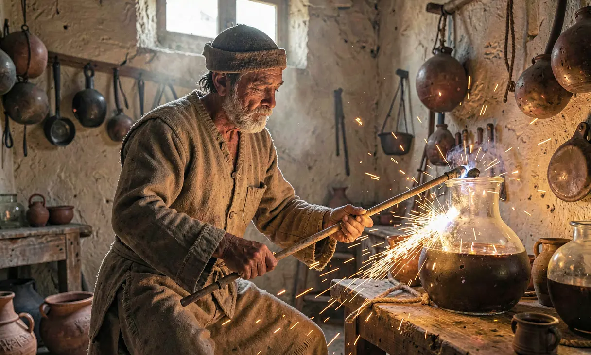 Invention of Glassblowing in the Roman Levant