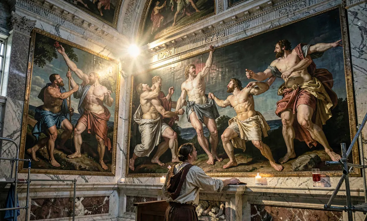 Michelangelo Paints the Last Judgment