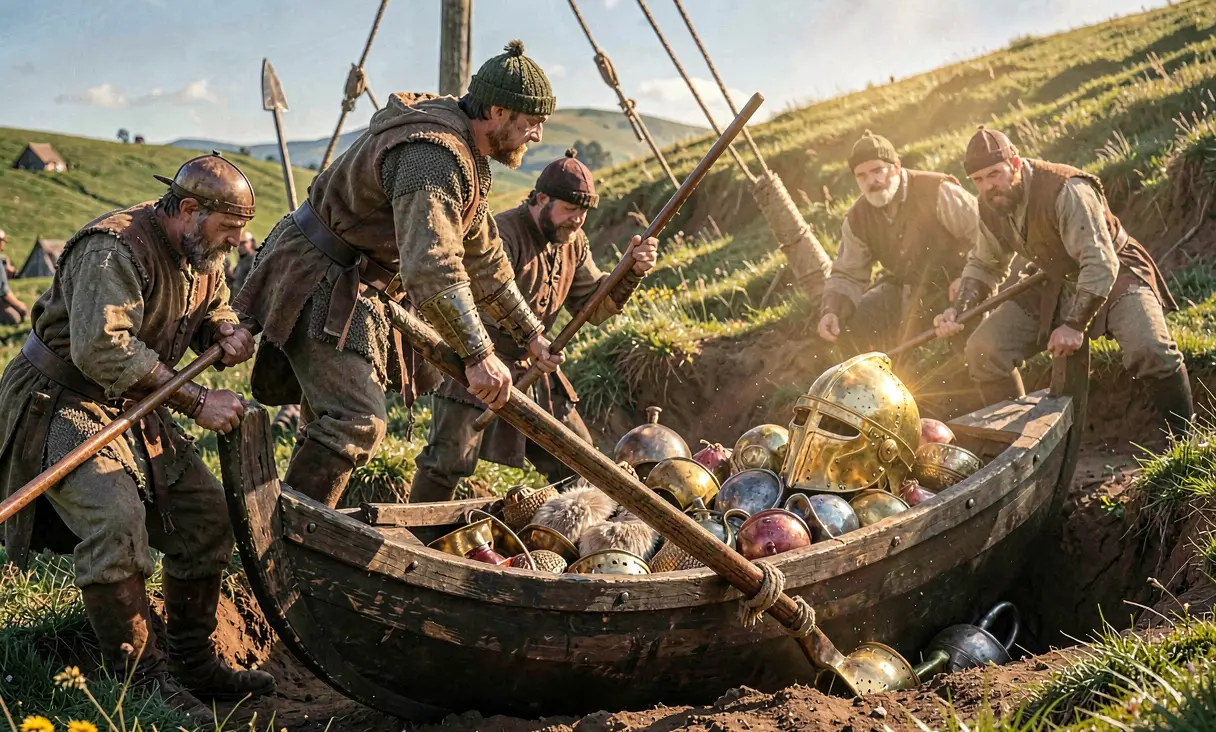 Burial of the Sutton Hoo Ship