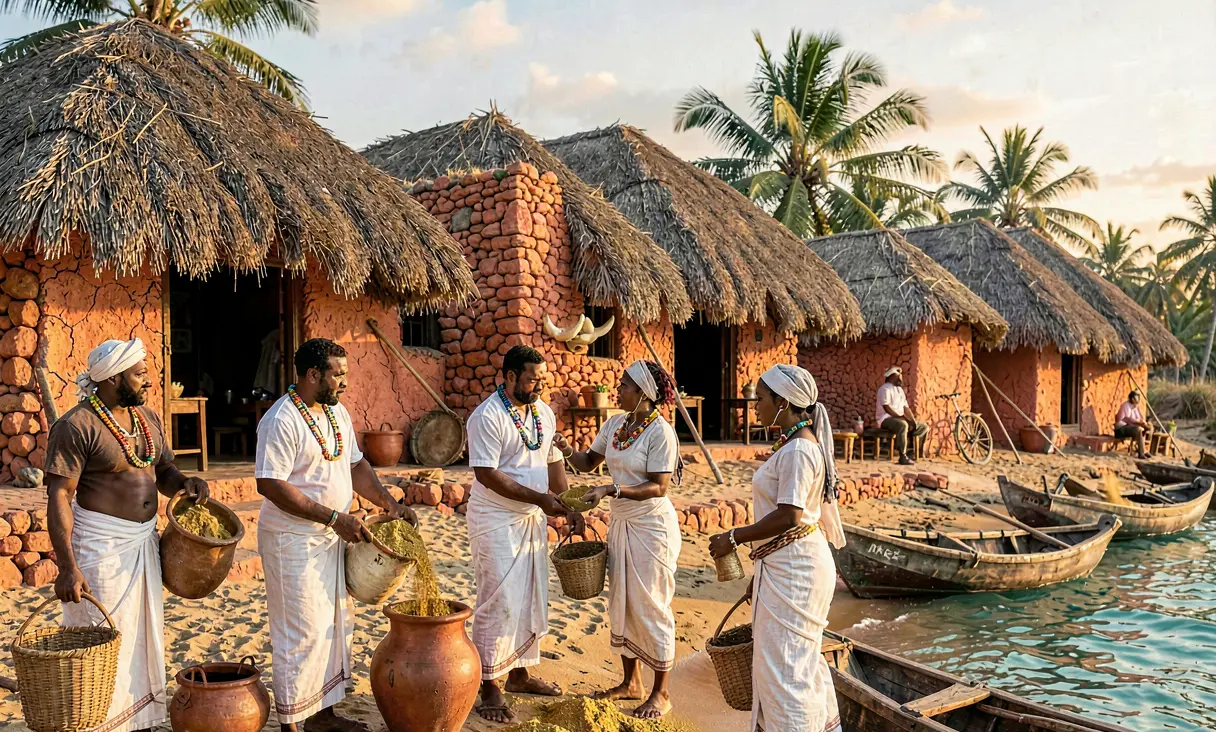Foundation of Kilwa Kisiwani as a Major Trade Hub
