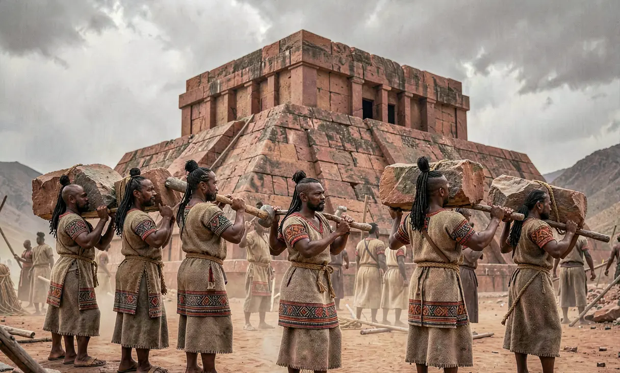 Expansion of the Akapana Pyramid at Tiwanaku
