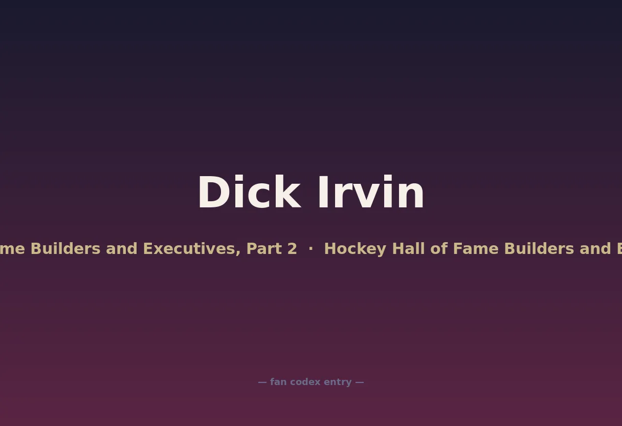Dick Irvin