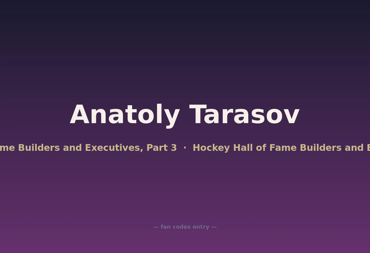 Anatoly Tarasov