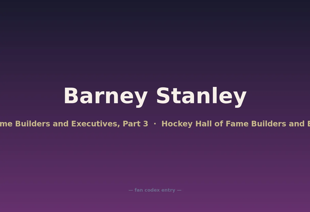Barney Stanley