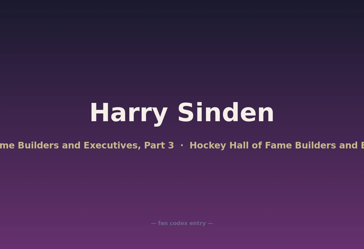 Harry Sinden