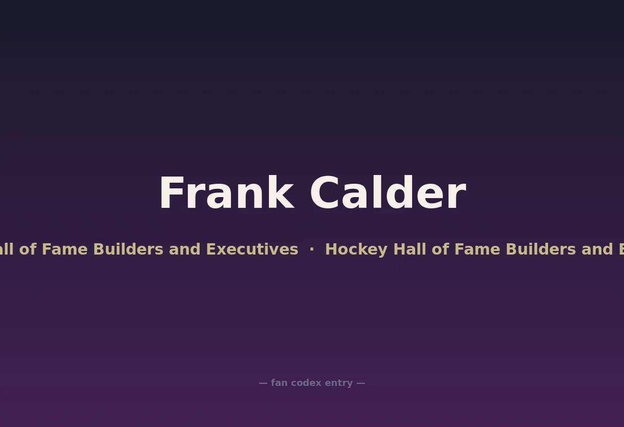 Frank Calder