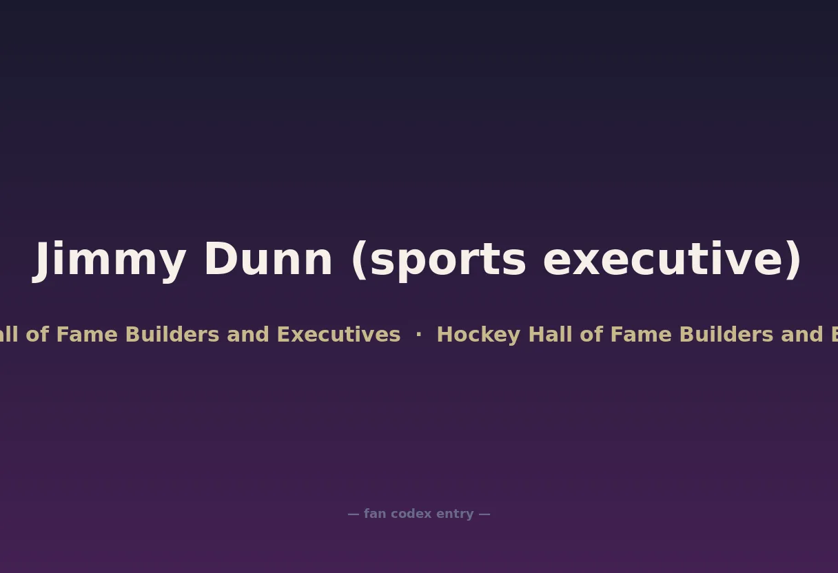 Jimmy Dunn (sports executive)