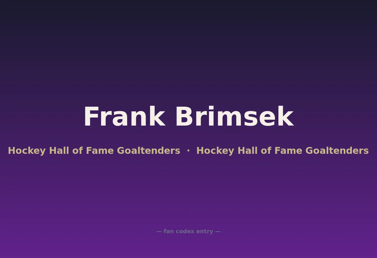 Frank Brimsek