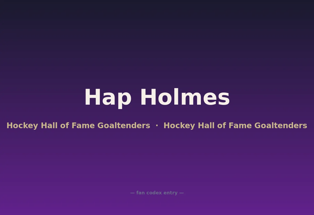 Hap Holmes
