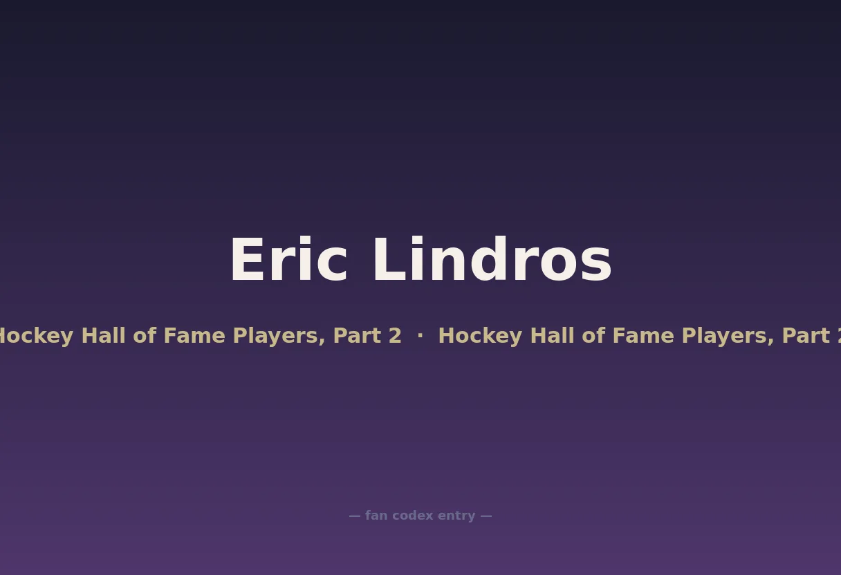 Eric Lindros