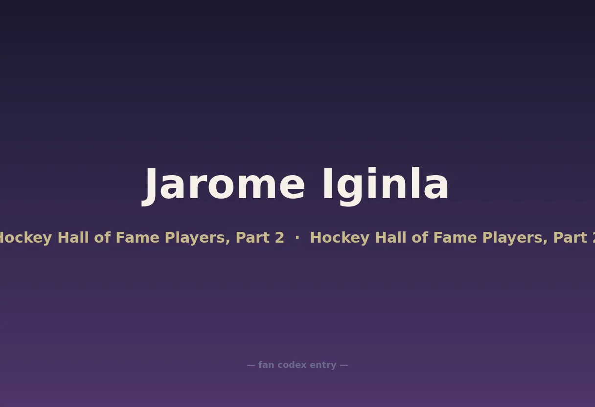Jarome Iginla