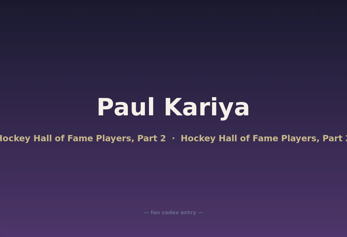Paul Kariya