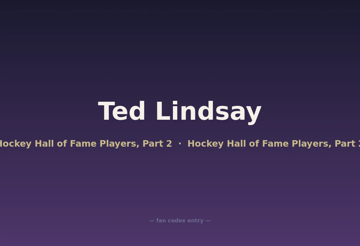 Ted Lindsay