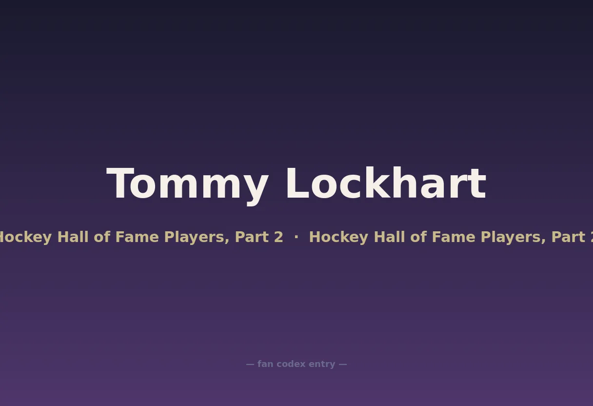 Tommy Lockhart