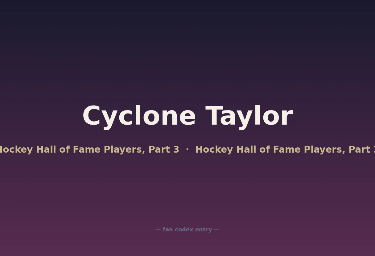 Cyclone Taylor