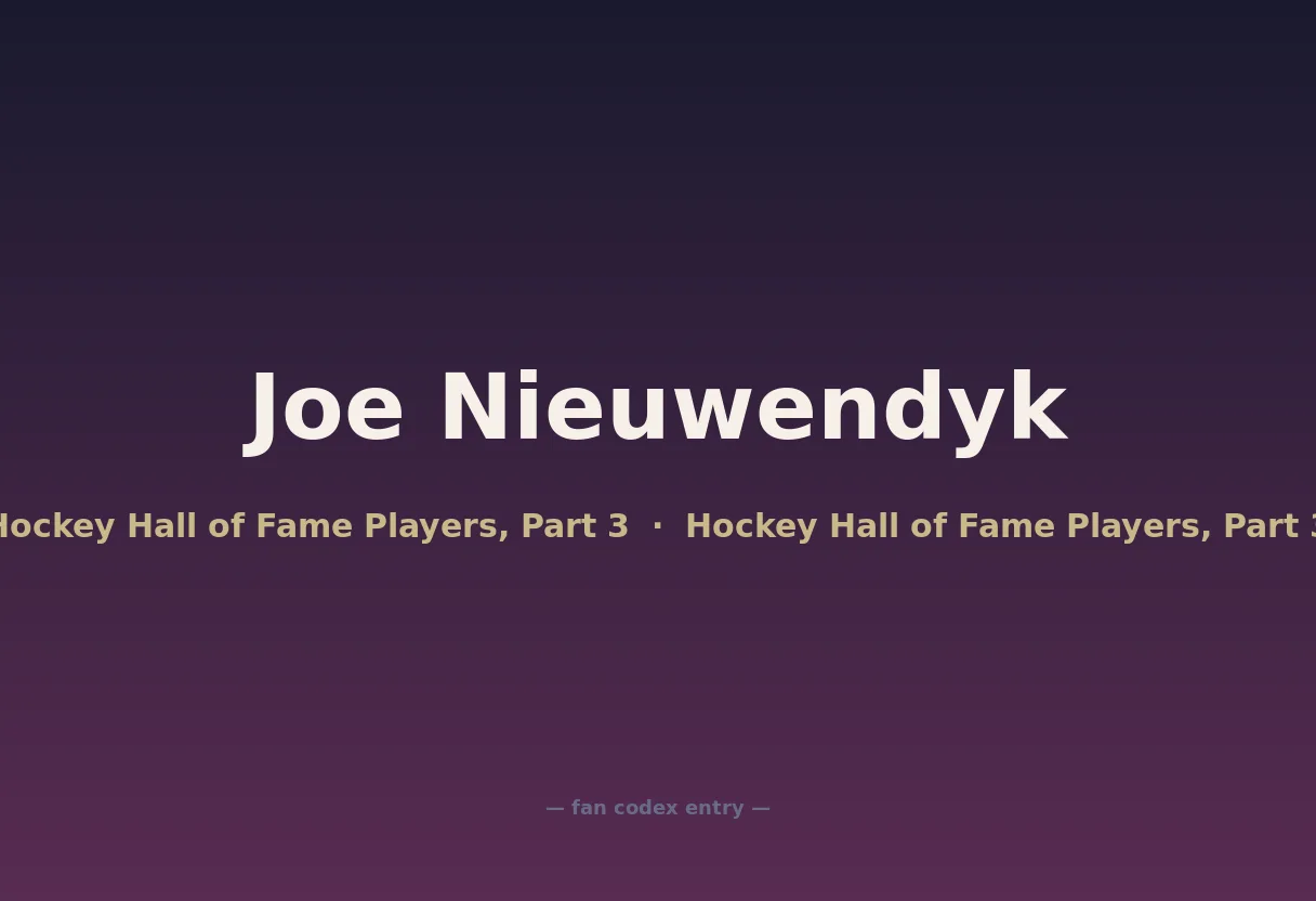 Joe Nieuwendyk
