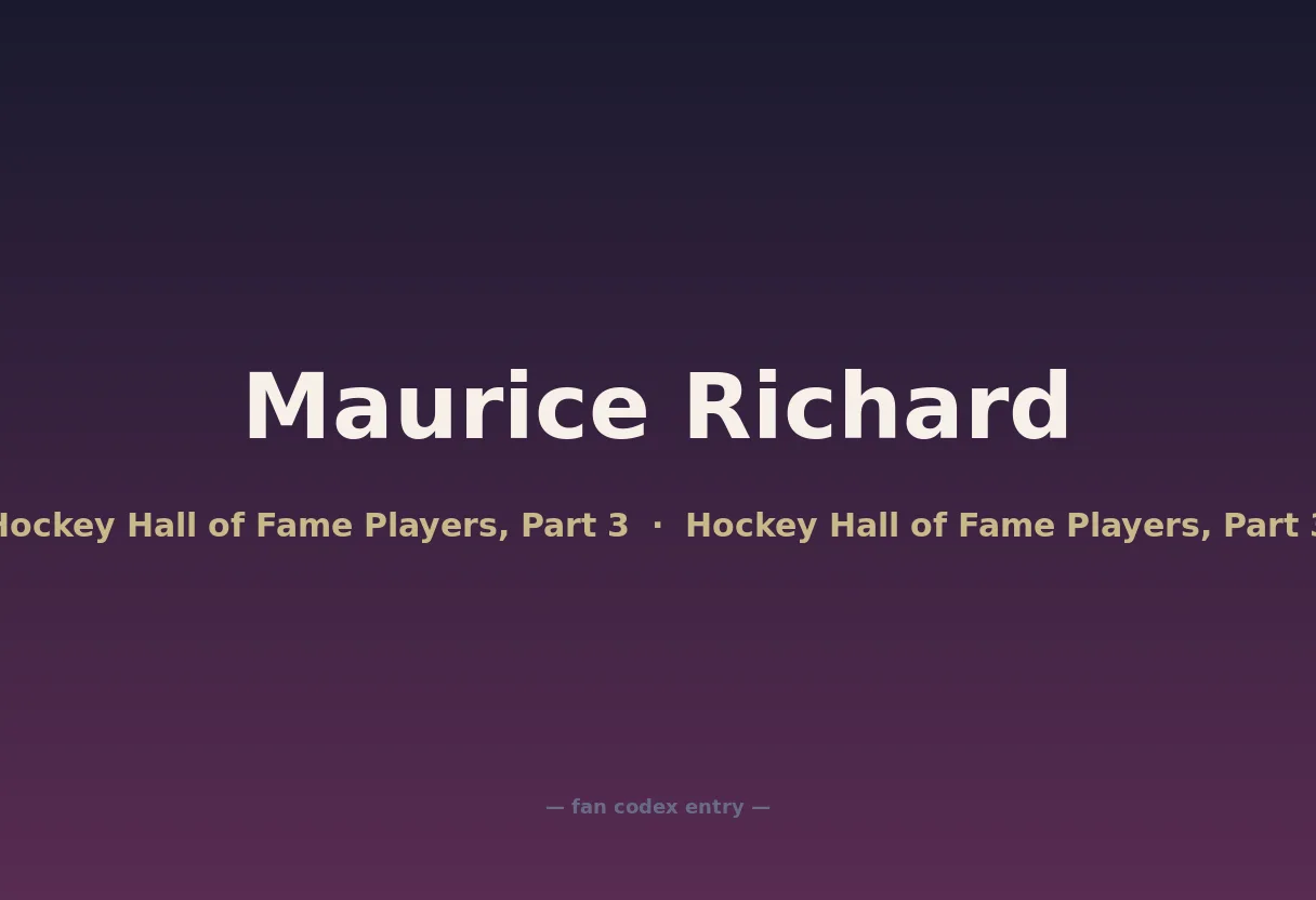 Maurice Richard