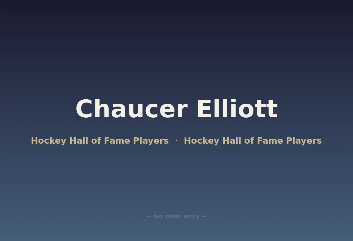 Chaucer Elliott