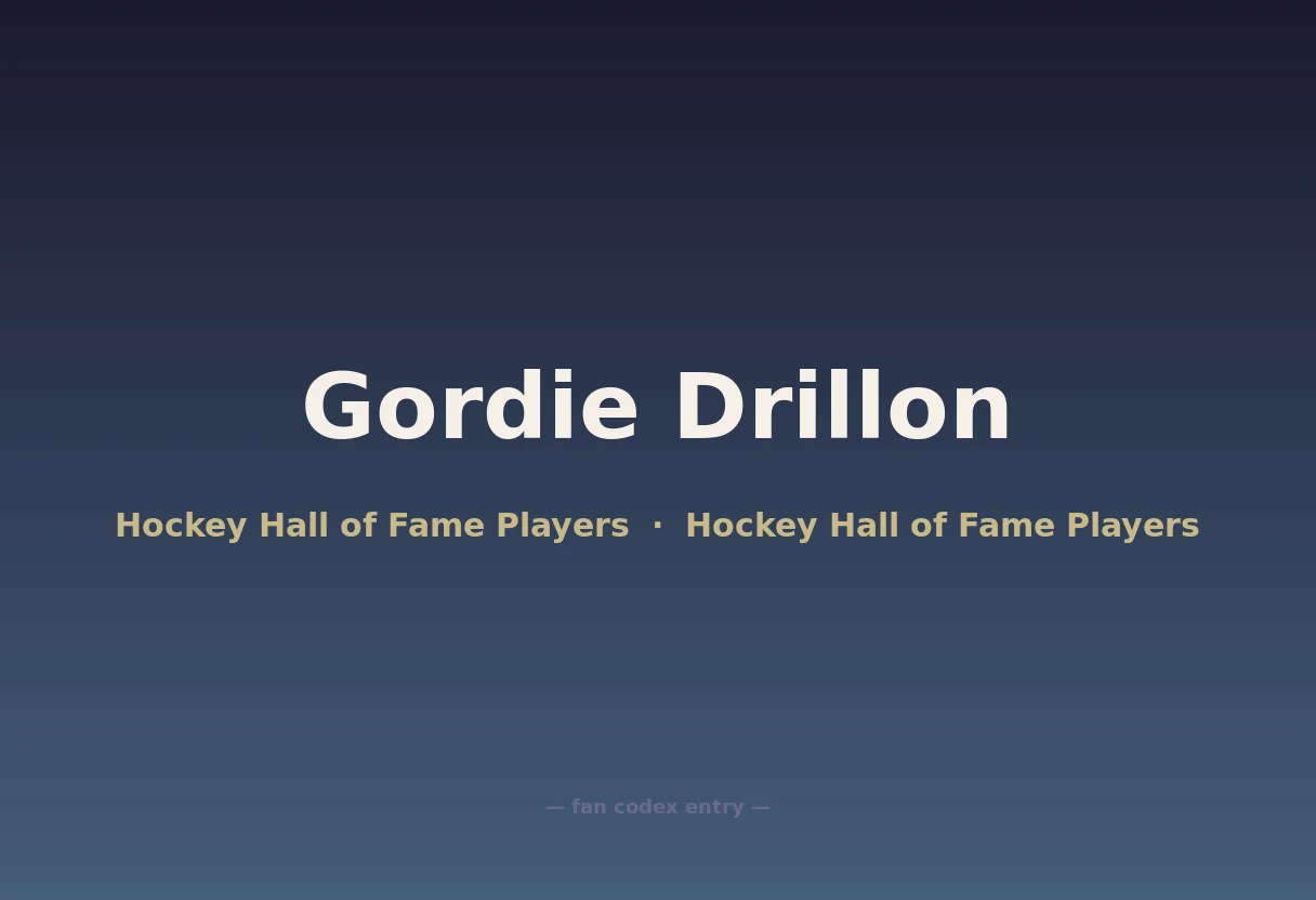 Gordie Drillon
