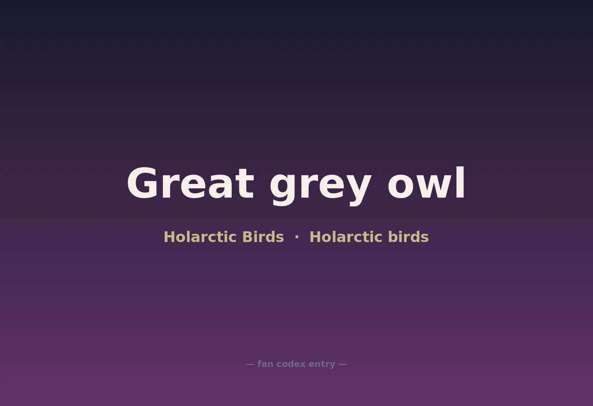 Great grey owl