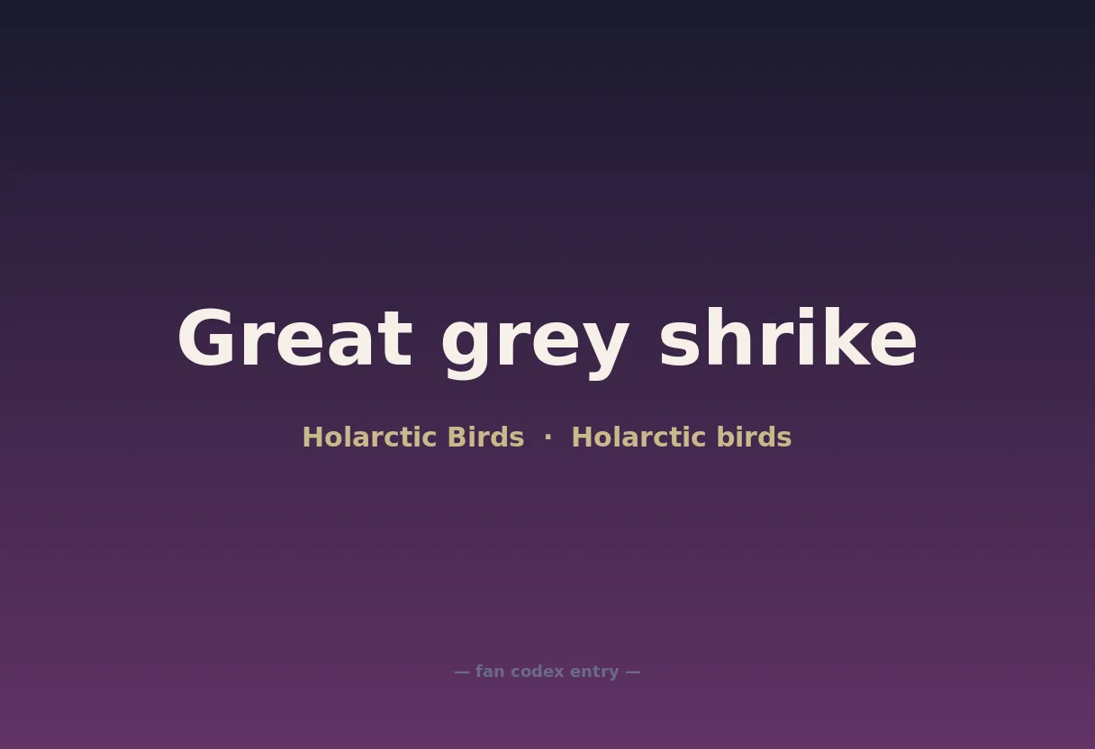 Great grey shrike
