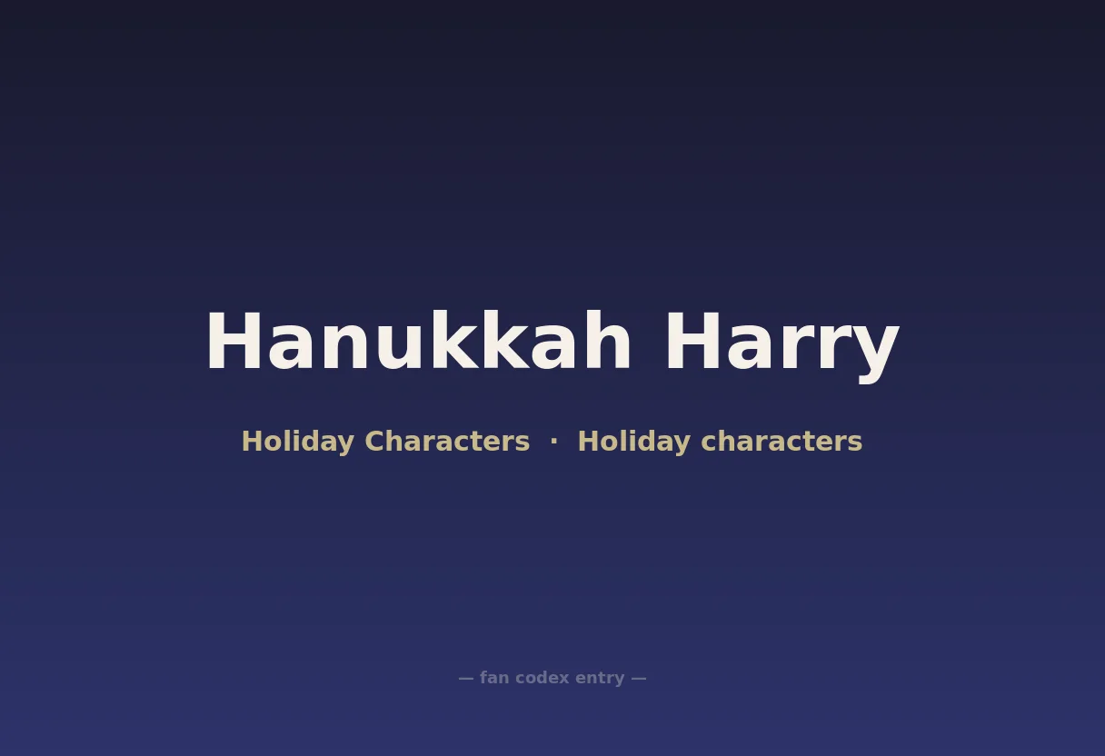 Hanukkah Harry