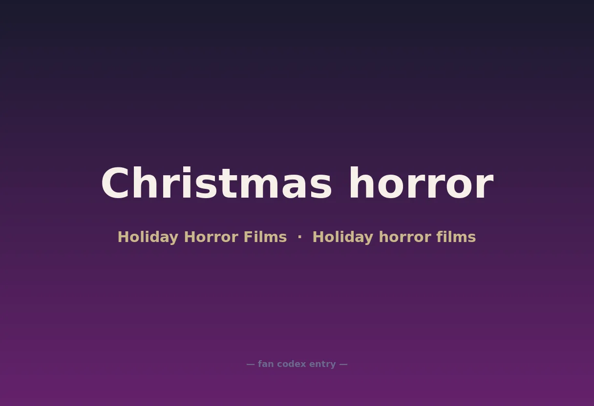 Christmas horror