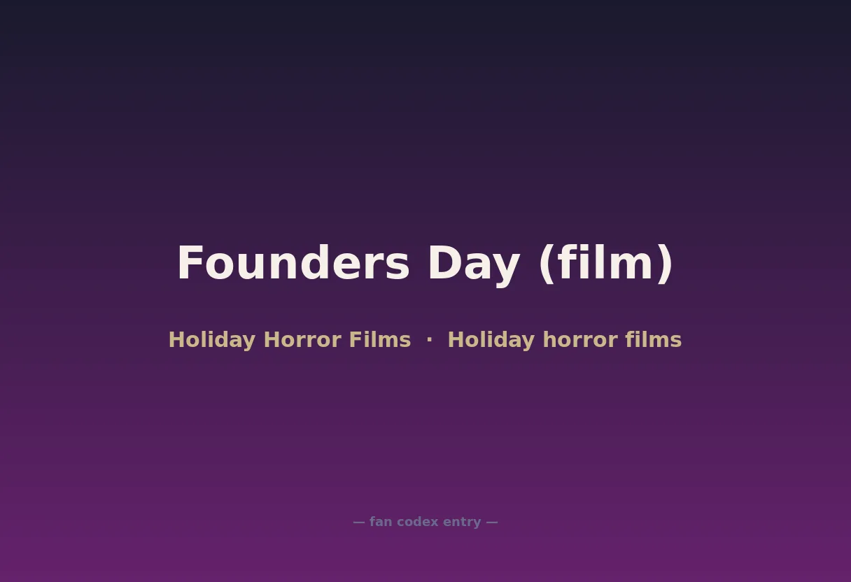 Founders Day (film)