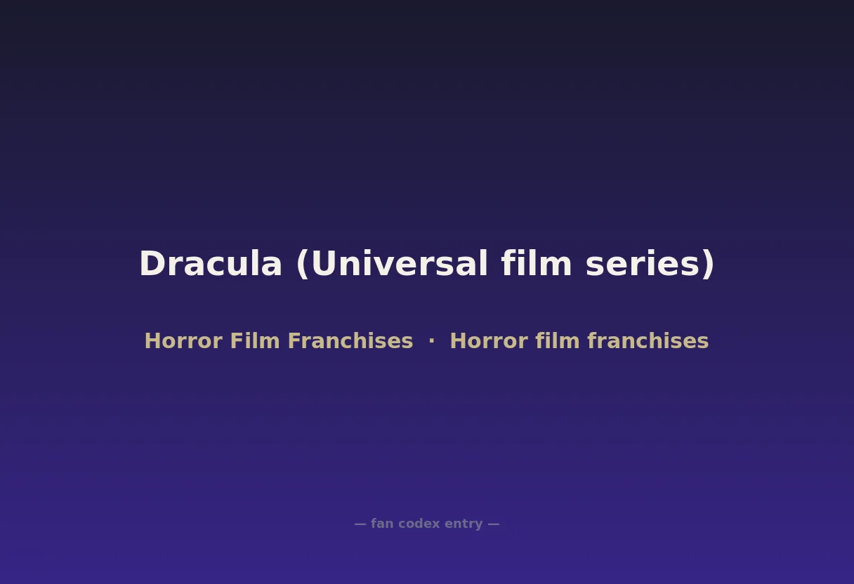 Dracula (Universal film series)