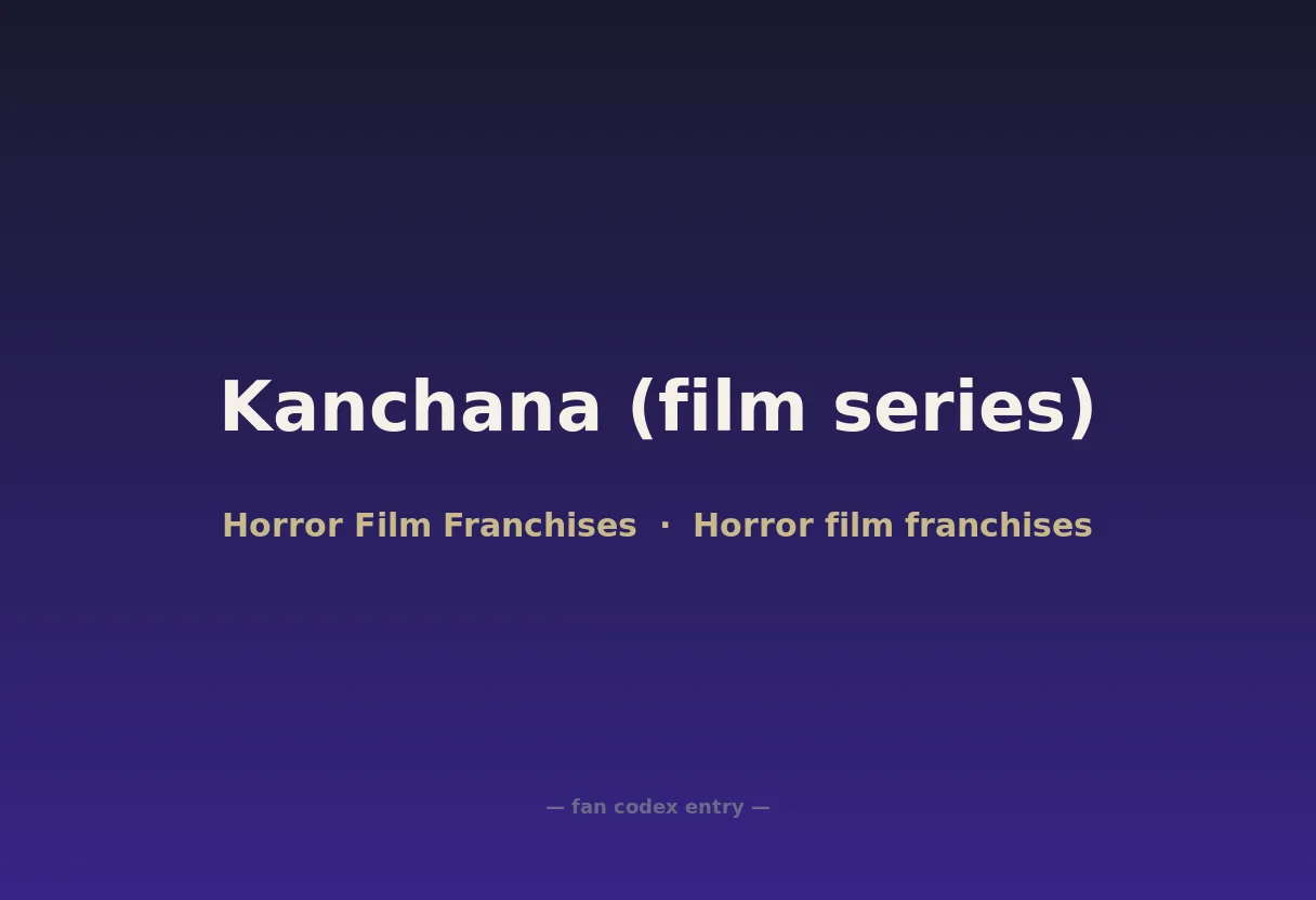 Kanchana (film series)