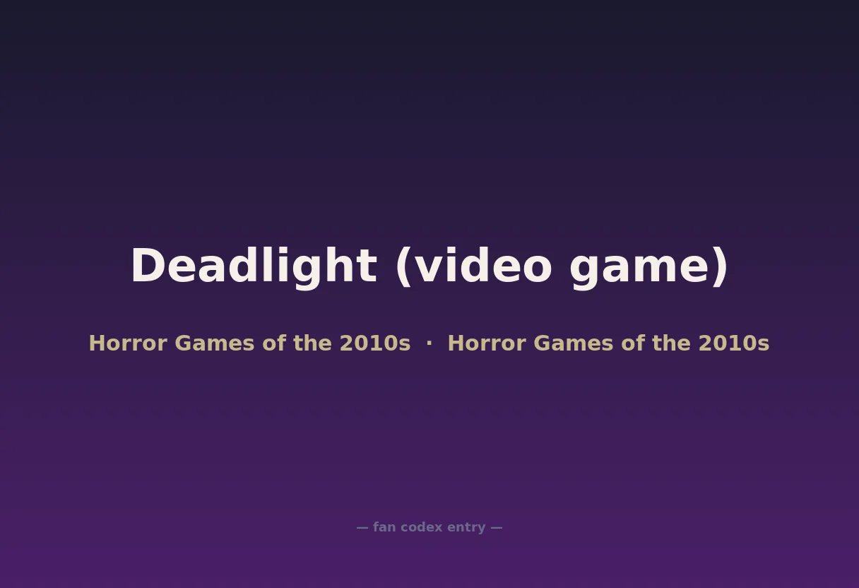 Deadlight (video game)