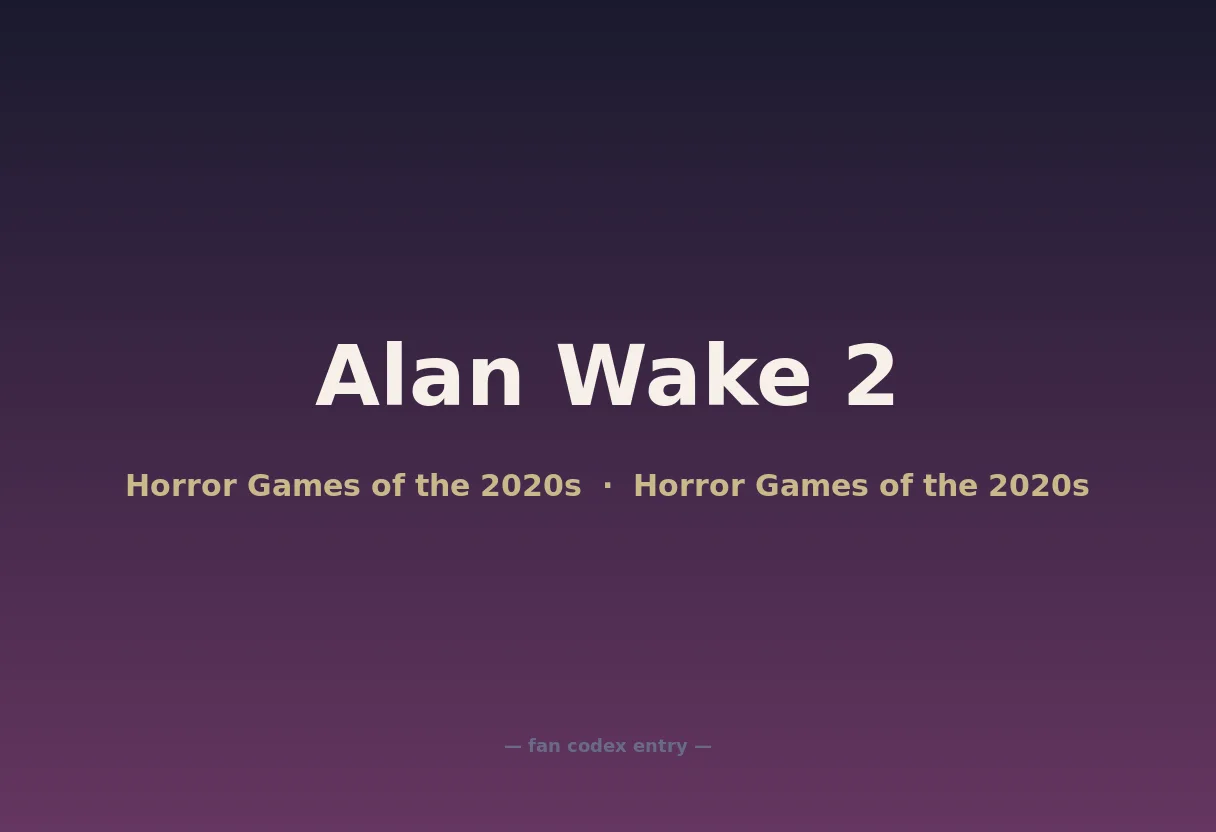 Alan Wake 2