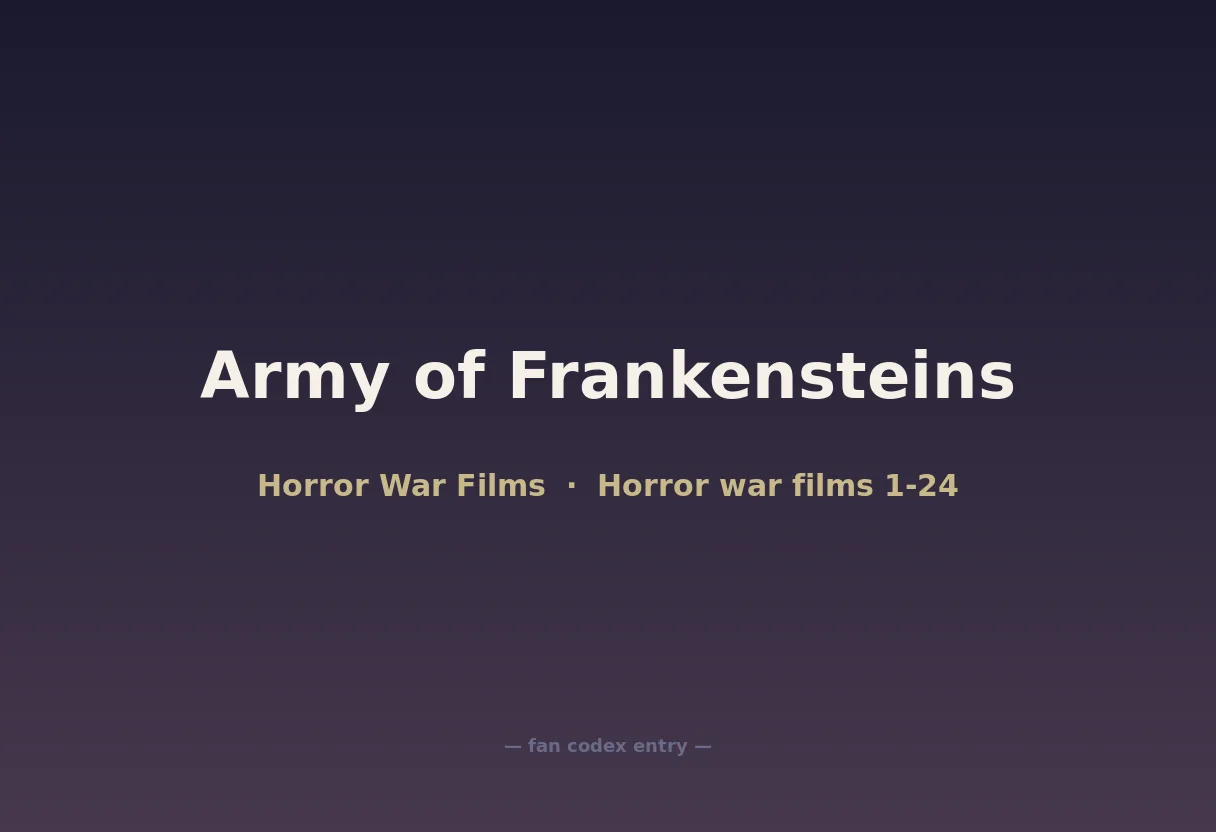 Army of Frankensteins