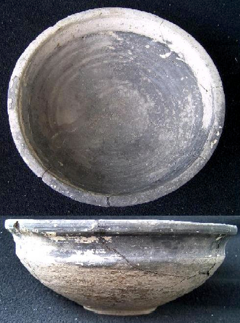 Ancient Roman clay bowl