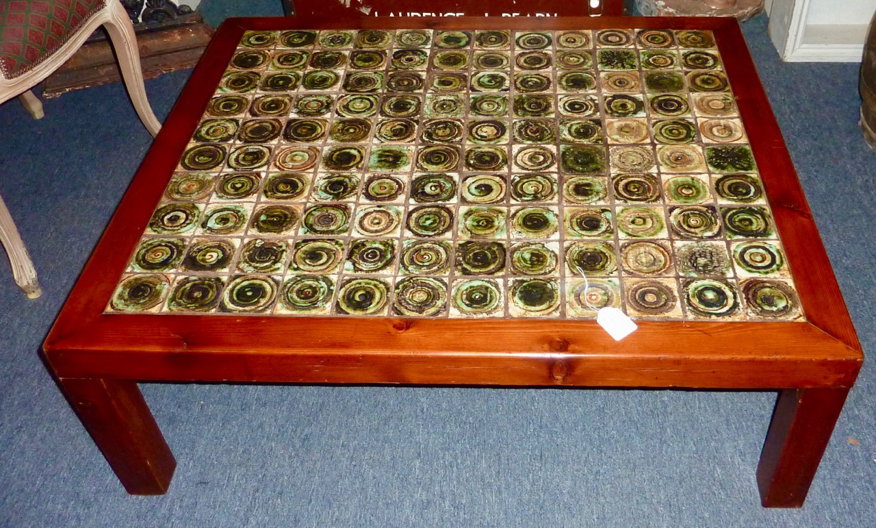 1970s Tile Top Coffee Table