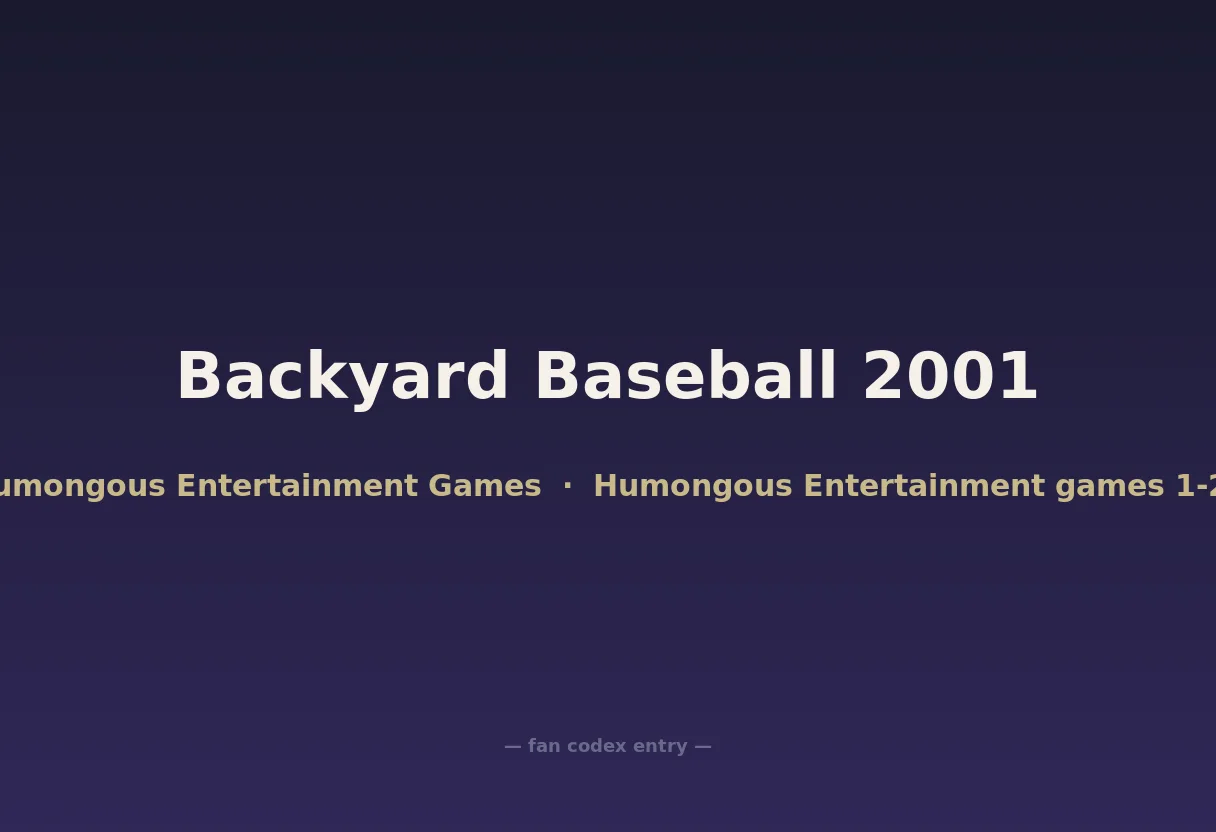 Backyard Baseball 2001